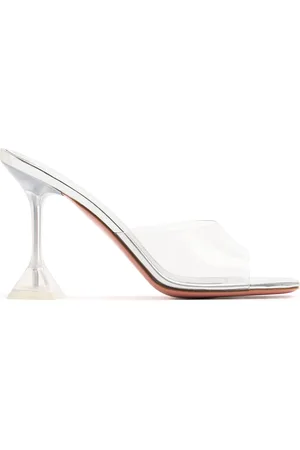 Amina Muaddi 95mm Lupita Pvc Mule Sandals