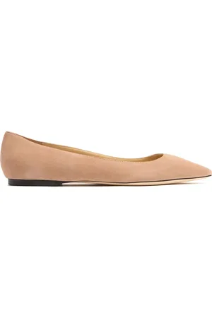 Jimmy Choo 10mm Romy Suede Ballerina Flats