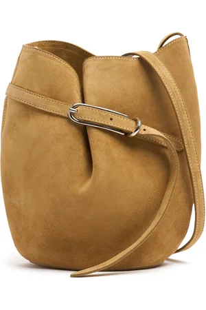 Little Liffner Belted Bucket Suede Shoulder Bag