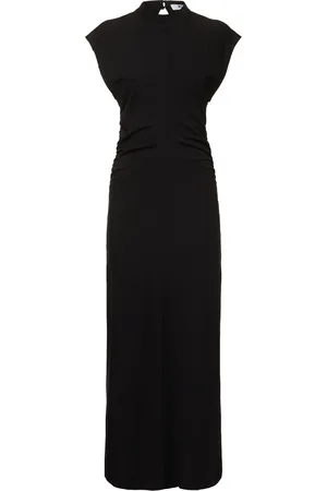 Msgm Draped Jersey Midi Dress