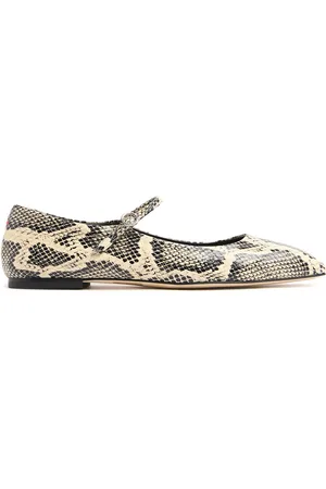 Aeyde 10mm Uma Printed Leather Ballerinas