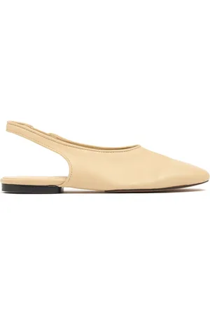 Soeur 10mm Emmett Leather Slingback Flats