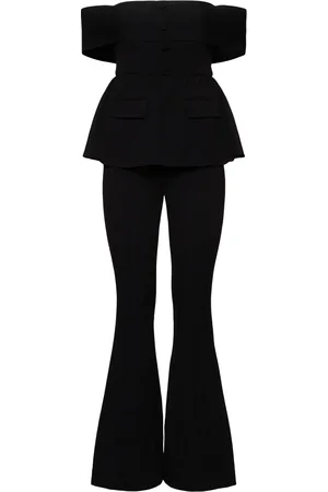 Self-Portrait Crepe Off-the-shoulder Jumpsuit