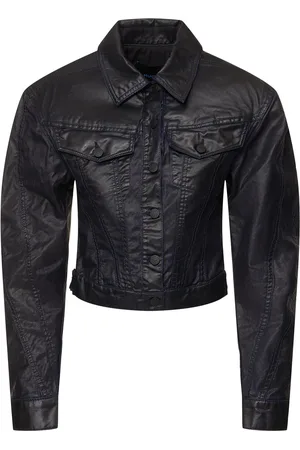 MUGLER Waxed Denim Jacket
