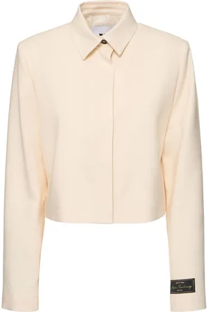 Msgm Gabardine Crop Jacket