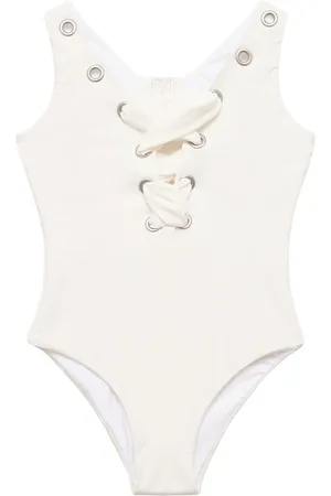 MONNALISA Lace-up One Piece Swimsuit