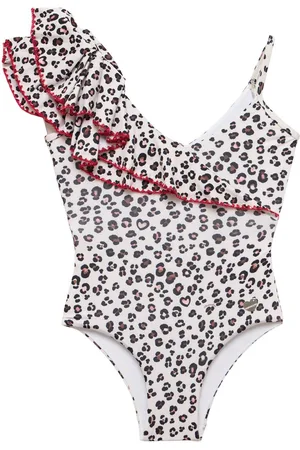 MONNALISA Printed One Piece Swimsuit W/ Ruffles