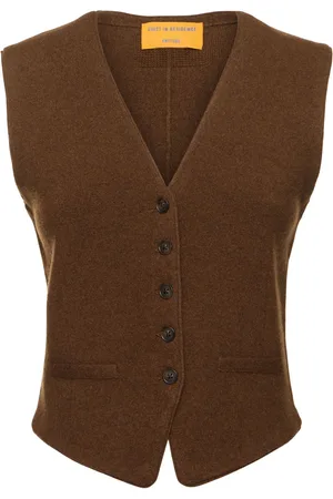 Guest In Residence Tailored Cashmere Knit Vest