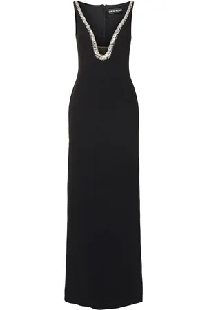 DAVID KOMA Embellished Cady Gown