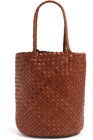 Dragon Diffusion Hand Braided Leather Straps Basket Bag