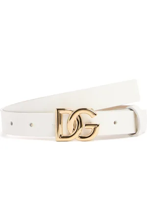 Dolce & Gabbana Logo Patent Leather Belt