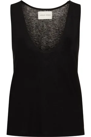 Loulou Studio Albia Plunging Tank Top
