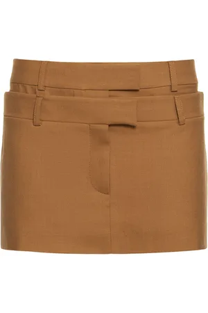AYA MUSE Morio Wool Blend Mini Skirt