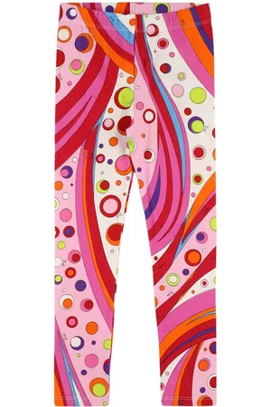 Puccini Printed Cotton Blend Jersey Leggings