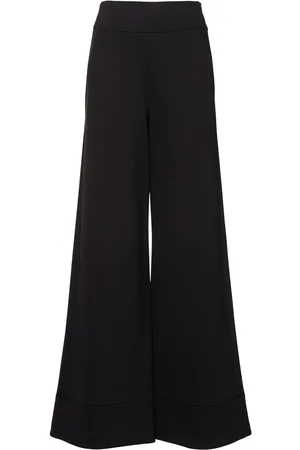 Max Mara Fagiani Neoprene Wide Leg Pants