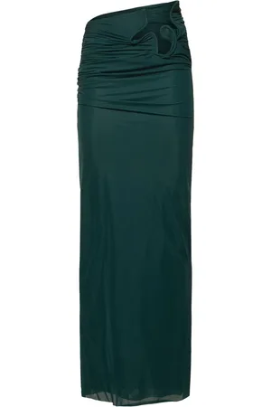 CHRISTOPHER ESBER Venus Sheer Jersey Long Skirt