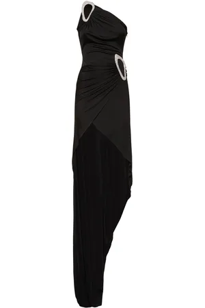 DAVID KOMA Embellished Fluid Jersey Gown