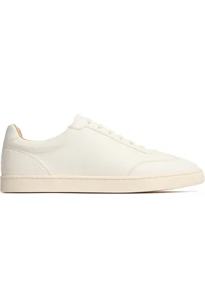 Brunello Cucinelli Smooth Leather Elegant Sneakers