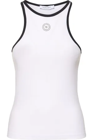 Sporty & Rich Ribbed Cotton Blend Tank Top
