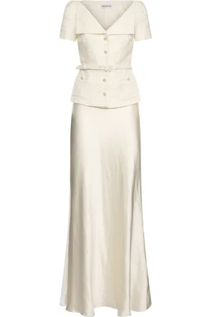 Self-Portrait Tailored Crepe Maxi Dress