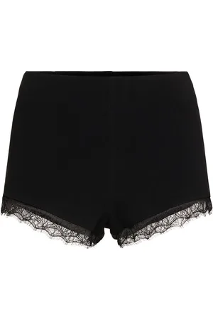 Self-Portrait Stretch Crepe Lace Shorts