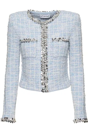 Self-Portrait Check Cardigan