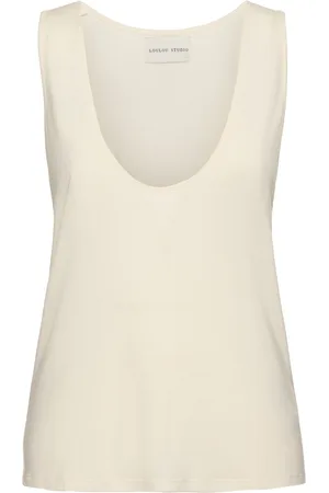 Loulou Studio Albia Plunging Tank Top