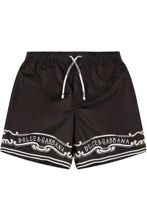 Dolce & Gabbana Printed Poly Swim Shorts