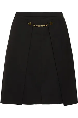 Ganni Light Twill Suiting Midi Skirt