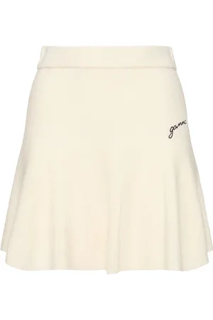 Ganni Cashmere Blend Mini Skirt