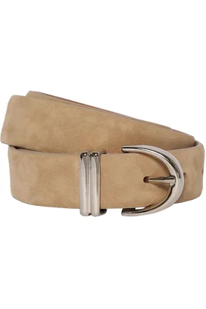 Khaite 2.5cm Bambi Skinny Suede Belt