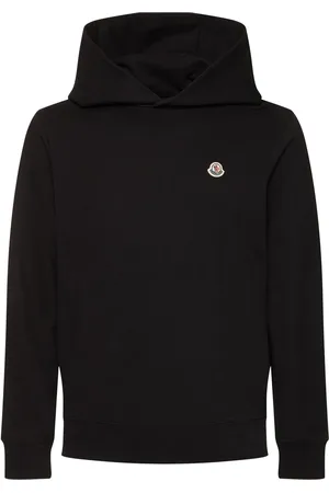 Moncler Logo Patch Cotton Hoodie