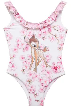 MONNALISA Printed Poly Blend One Piece Swimsuit