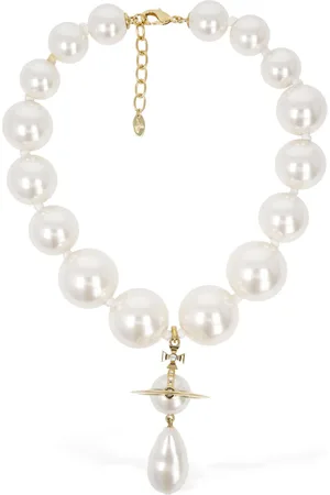 Vivienne Westwood Giant Faux Pearl Drop Collar Necklace