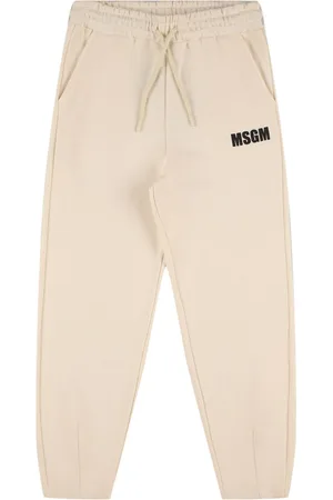 Msgm Logo Cotton Sweatpants