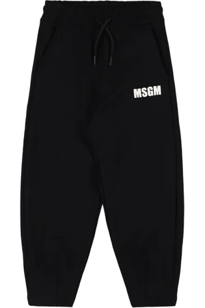Msgm Logo Cotton Sweatpants