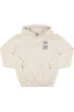 Casablanca Printed Cotton Hooded Sweatshirt