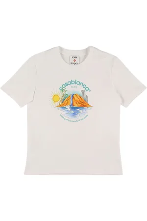 Casablanca Printed Cotton Jersey T-shirt