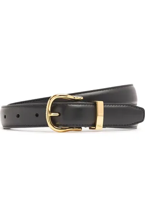 NILI LOTAN Louise Smooth Leather Belt