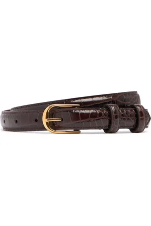 NILI LOTAN Jane Embossed Leather Belt