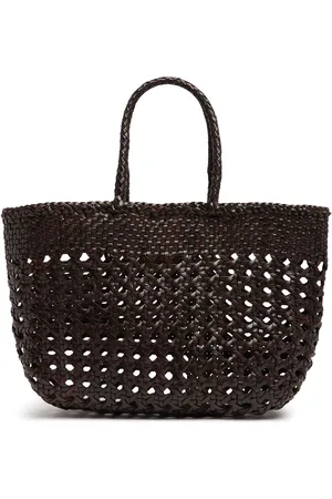 Dragon Diffusion Cannage Kanpur Leather Basket Bag