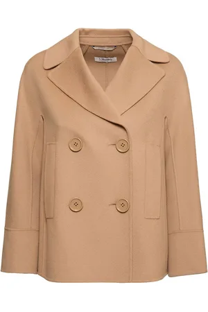 Max Mara Cardy Wool Double Breasted Short Coat