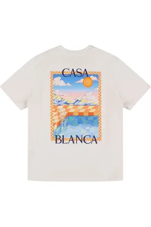 Casablanca Logo Printed Cotton Jersey T-shirt