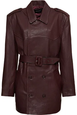 Manokhi Erika Leather Trench Coat
