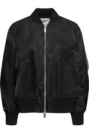 SACAI Zip-up Nylon Bomber Jacket