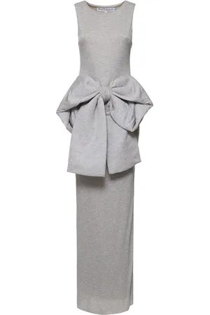 J.W.Anderson Oversize Bow Sleeveless Knit Long Dress