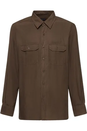 Tom Ford Fluid Light Twill Military Shirt