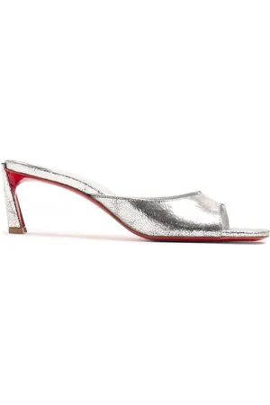 Christian Louboutin 55mm Condora Mirrored Leather Mules