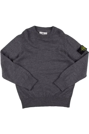 Stone Island Logo Wool Knit Sweater