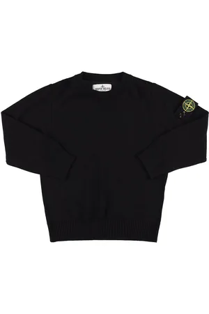 Stone Island Logo Wool Knit Sweater